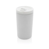 Kubek termiczny 300 ml z recyklingowanej stali, biały, 13,5xØ7,3 cm