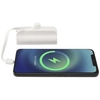 Alnair powerbank o pojemności 5000 mAh i mocy 10 W, wykonany z tworzyw sztucznych pochodzących z recyklingu, z wbudowaną pods