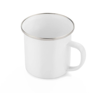 Kubek emaliowany SUBLIM 380 ml, biały 16025-01