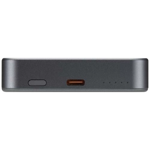 Powerbank Avis 10 000 mAh z recyklingowanego aluminium, z wbudowanym magnesem 