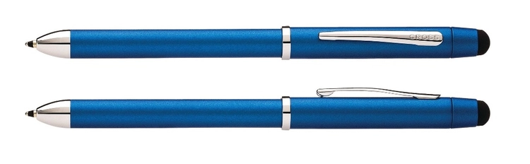 Długopis, ołówek i stylus Cross Tech3+ niebieski, elementy chromowany