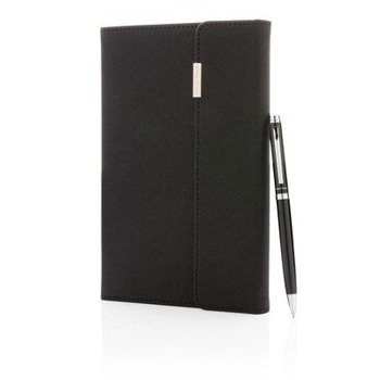 Notatnik A5 Swiss Peak z długopisem, czarny P772.921