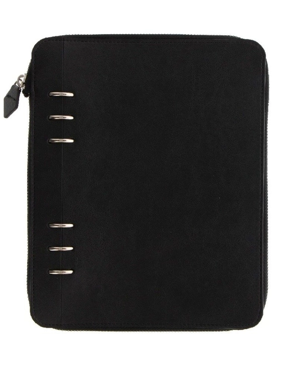 Clipbook fILOFAX CLASSIC ZIP A5 zamknięcie na zamek, notatnik i terminarze bez dat, czarna okładka