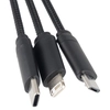 Kabel z ładowarką indukcyjną 4w1 w drewnianej obudowie - i5w