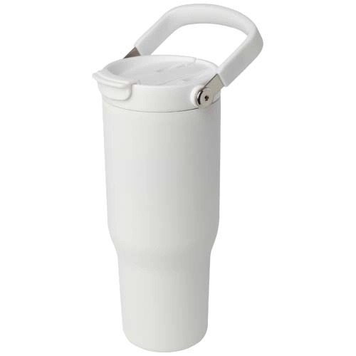 Kubek Bronx o pojemności 900 ml, z izolacją próżniową, wykonany ze recyklingowanej stali nierdzewnej z certyfikatem RCS i z m