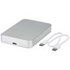 Powerbank Avis 10 000 mAh z recyklingowanego aluminium, z wbudowanym magnesem 