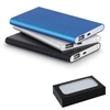 MARCET. Power bank slim 4'000 mAh z ABS z recyklingu (70% rABS) i aluminium z recyklingu (30% rAL)