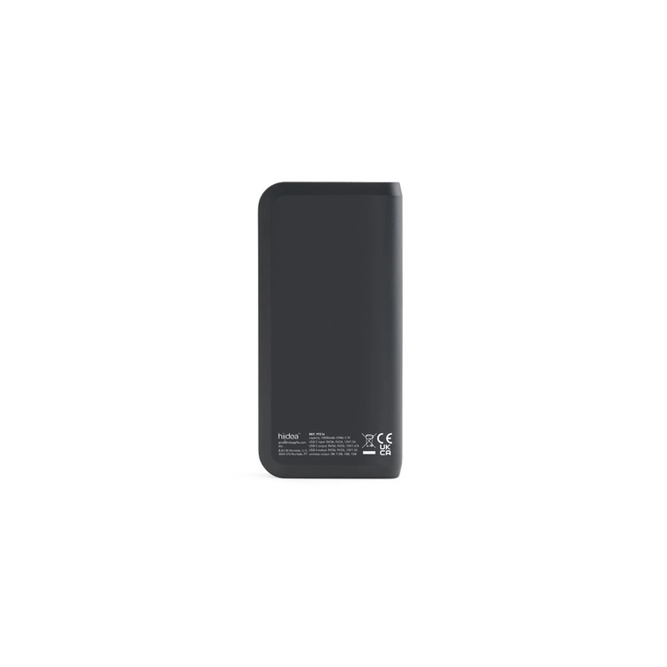 BECKER 10. Power bank o pojemności 10 000 mAh wykonany z ABS pochodzącego z recyklingu (100% rABS) z superszybką ładowarką bezprzewodową o mocy 15 W