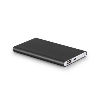 MARCET. Power bank slim 4'000 mAh z ABS z recyklingu (70% rABS) i aluminium z recyklingu (30% rAL), 97344-103