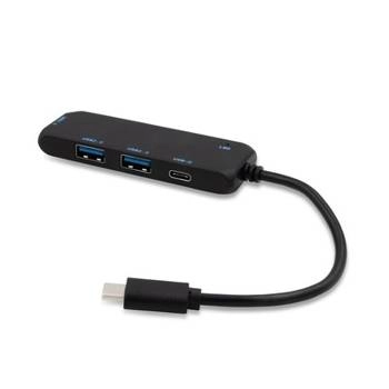 Hub USB i USB-C z RABS | Gerard, czarny V0018-03
