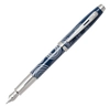 9270 Pióro wieczne Sheaffer kolekcja 100, niebieski, wzór, wykończenia chromowane