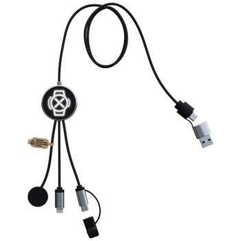 SCX.design C34 kabel do ładowania smartwatcha 7 w 1 , czarny 2PX21490