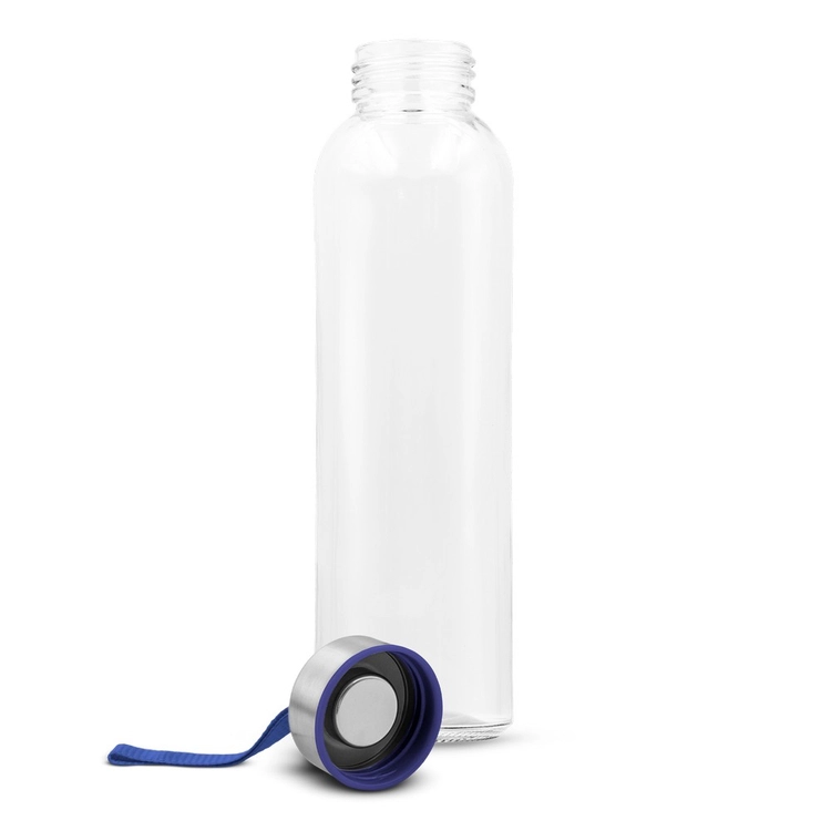 Szklana butelka 500 ml z kolorową wstążką | Viivi