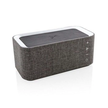 Głośnik bezprzewodowy 6W, ładowarka bezprzewodowa 5W Vogue, szary P328.072