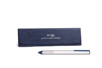 PININFARINA PF ONE długopis w kolorze srebrnym, niebieskie wykończenia , srebrny pininfarina-NPKRE01721
