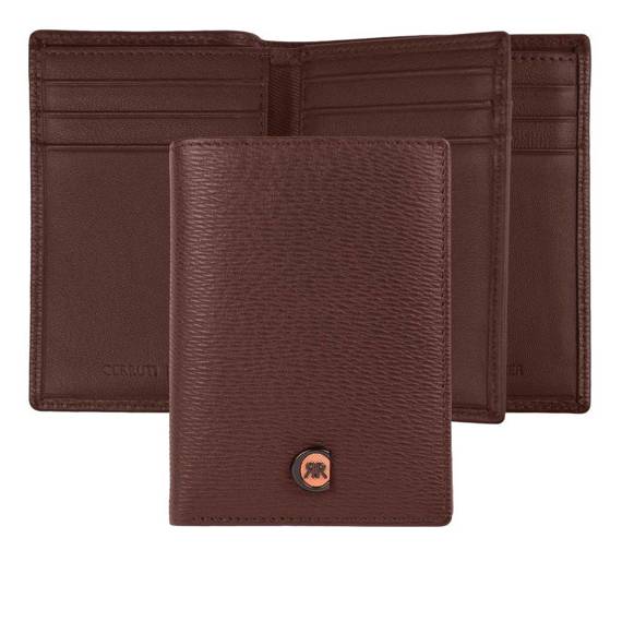 Card holder with flap Bond Brown