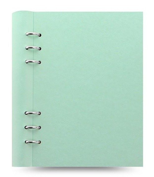 Clipbook fILOFAX CLASSIC A5, notatnik i terminarze bez dat, okładka w kolorze pastelowym zielonym